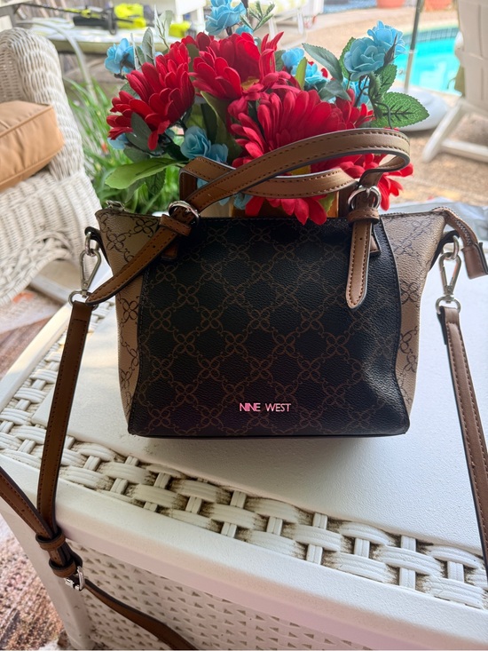 Nine West Handbags - Nine West EUC Coated Canvas
Mini Satchel/Crossbody
Handbag clean interior
